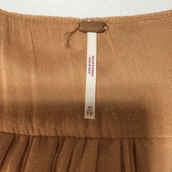 Free People Stella Velvet Mini Dress in Tan - Picture 8 of 15